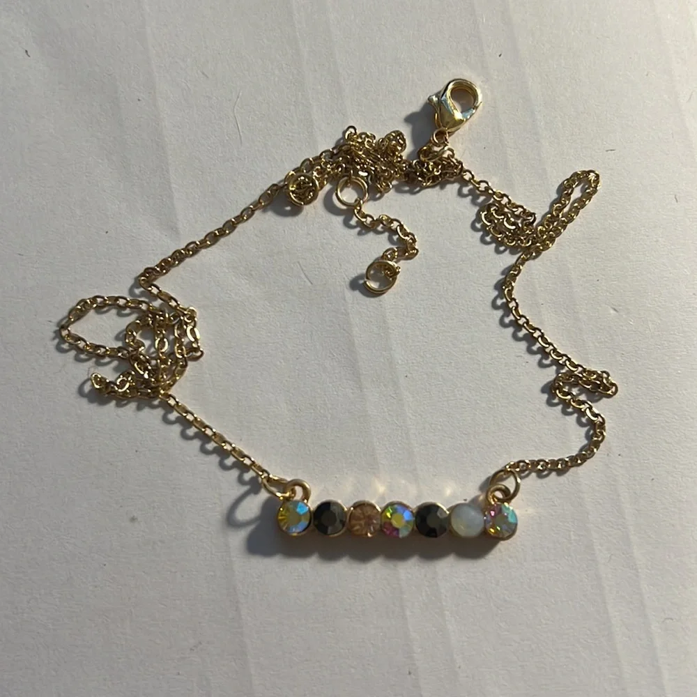 RHINESTONE CHOKER NECKLACE | FREE SHIPPING - Picture 2 of 3